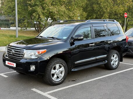 2014 Toyota Land Cruiser 200 Series Рестайлинг 1, чёрный, 5250000 рублей, вид 2