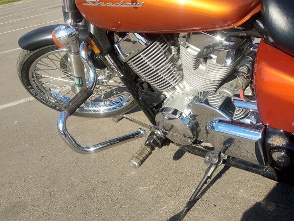 2012 Honda Shadow 750, оранжевый, 570000 рублей - вид 6