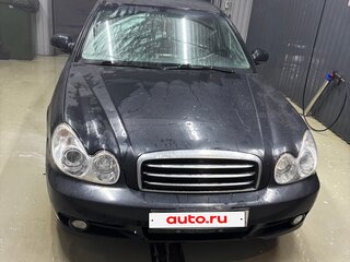 2009 Hyundai Sonata ТагАЗ IV (EF) Рестайлинг, чёрный, 370000 рублей, вид 1