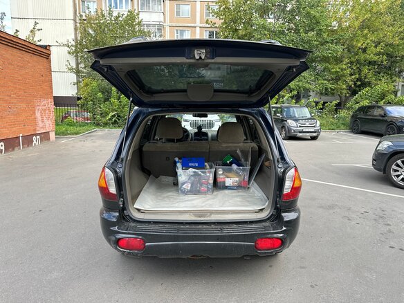 2004 Hyundai Santa Fe I, синий, 570000 рублей - вид 5