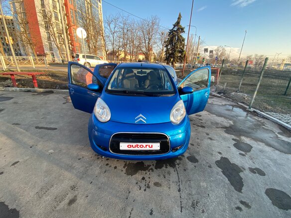 2011 Citroen C1 I Рестайлинг, синий, 640000 рублей - вид 2