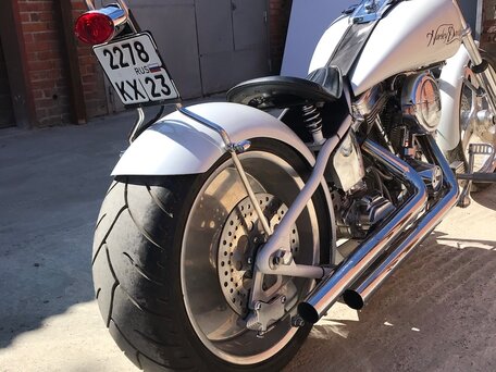 2003 Harley-Davidson Softail Custom, белый, 800000 рублей, вид 3
