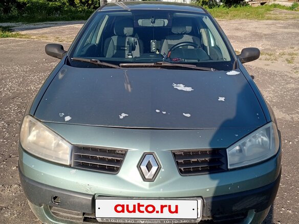 2004 Renault Megane II, зелёный, 250000 рублей