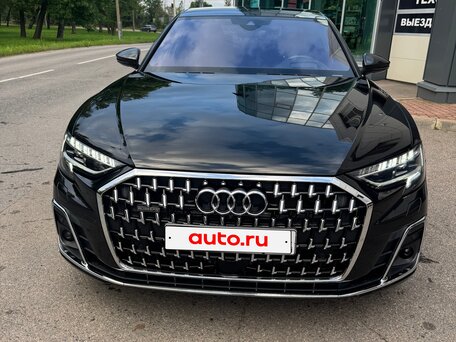 2022 Audi A8 55 TFSI IV (D5) Рестайлинг, чёрный, 7200000 рублей, вид 2