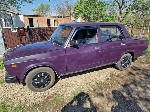 2002 Lada (ВАЗ) 2107, фиолетовый, 170000 рублей - вид 2