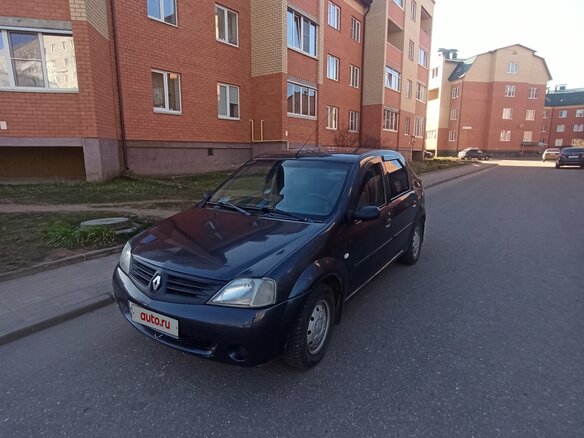 2008 Renault Logan I, серый, 340000 рублей - вид 6