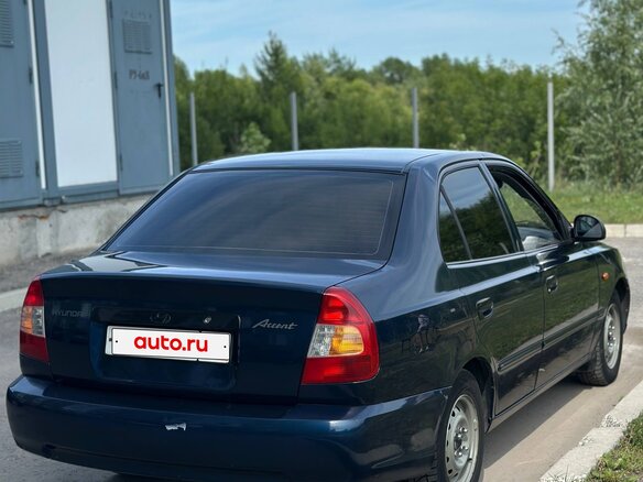 2007 Hyundai Accent ТагАЗ II, синий, 400000 рублей - вид 5