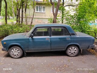 2002 Lada (ВАЗ) 2107, синий, 75000 рублей, вид 3