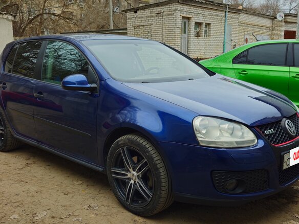 2006 Volkswagen Golf V, синий, 360000 рублей
