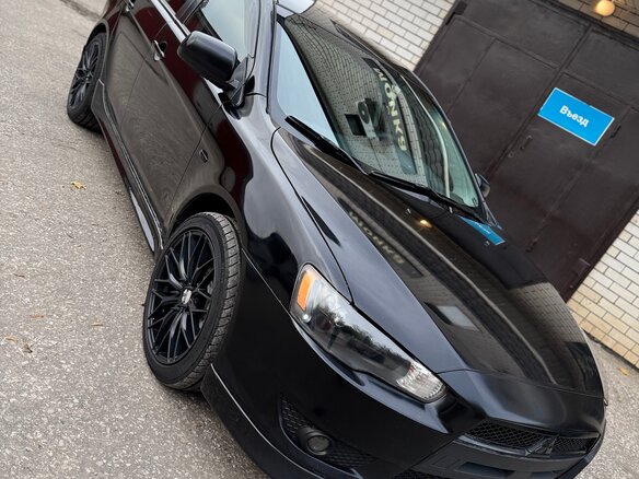 2008 Mitsubishi Lancer X, чёрный, 730000 рублей - вид 2