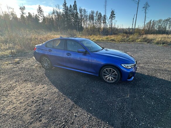 2021 BMW 3 серии 320i xDrive VII (G2x), синий, 3300000 рублей - вид 11