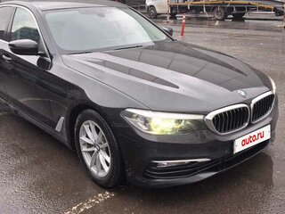 2017 BMW 5 серии 520d VII (G30/G31/G38), чёрный, 2250000 рублей, вид 2