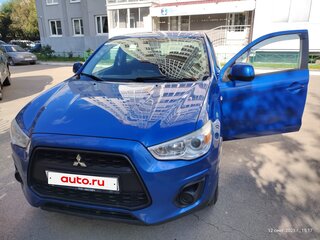2014 Mitsubishi ASX I Рестайлинг, синий, 1395000 рублей, вид 2