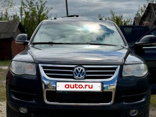 2007 Volkswagen Touareg I Рестайлинг, чёрный, 1050000 рублей, вид 1