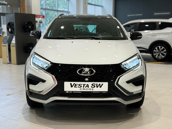 2025 Lada (ВАЗ) Vesta SW Cross I Рестайлинг (NG), белый - вид 1