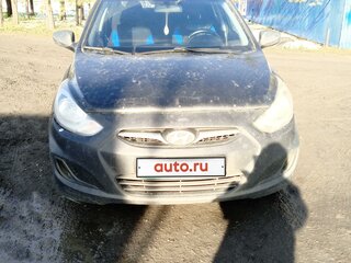 2012 Hyundai Solaris I, чёрный, 505000 рублей, вид 1