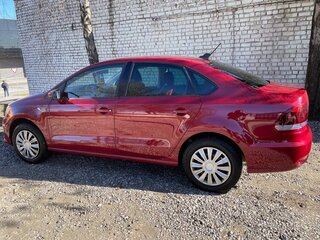 2019 Volkswagen Polo V Рестайлинг, красный, 1250000 рублей, вид 4