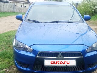 2011 Mitsubishi Lancer X Рестайлинг, синий, 670000 рублей, вид 1