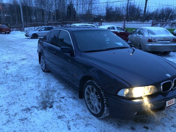 2003 BMW 5 серии 525i IV (E39) Рестайлинг, синий - вид 2