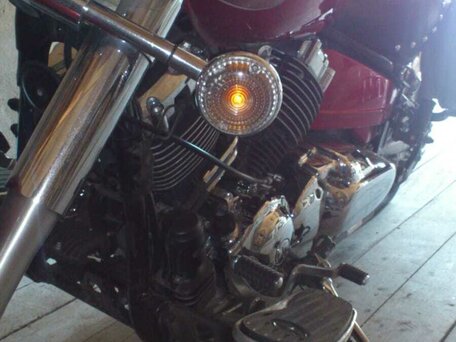 2009 Yamaha XVS650 Drag Star, пурпурный, 730000 рублей, вид 3