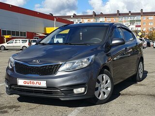 2015 Kia Rio III Рестайлинг, серый, 880000 рублей, вид 5