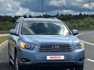 2008 Toyota Highlander II (XU40), голубой, 1450000 рублей, вид 1