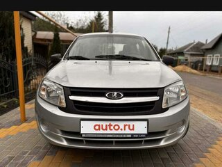 2013 Lada (ВАЗ) Granta I, серебристый, 520000 рублей, вид 4