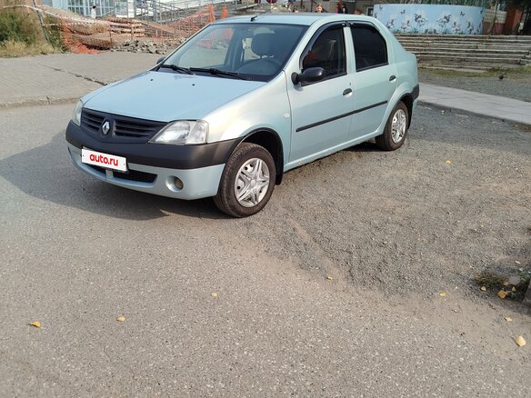 2007 Renault Logan I, зелёный, 320000 рублей