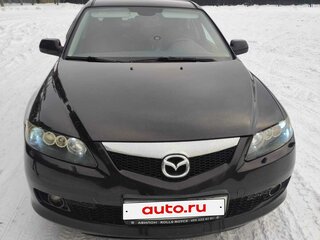 2007 Mazda 6 I (GG) Рестайлинг, чёрный, 850000 рублей, вид 1