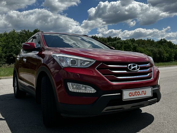 2013 Hyundai Santa Fe III, красный, 2150000 рублей - вид 2