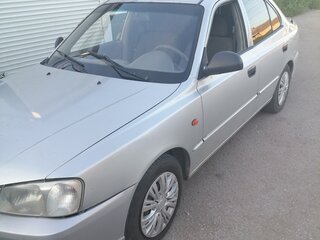 2003 Hyundai Accent ТагАЗ II, серебристый, 300000 рублей, вид 1