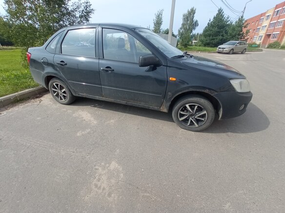 2012 Lada (ВАЗ) Granta I, чёрный, 350000 рублей - вид 1
