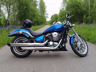 2007 Kawasaki VN900 Vulcan, синий, 520000 рублей, вид 4