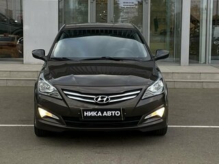 2016 Hyundai Solaris I Рестайлинг, коричневый, 767000 рублей, вид 2