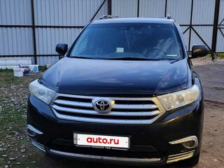 2012 Toyota Highlander II (XU40) Рестайлинг, чёрный, 1740000 рублей, вид 2