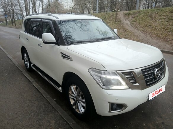 2014 Nissan Patrol VI (Y62) Рестайлинг, белый, 2550000 рублей
