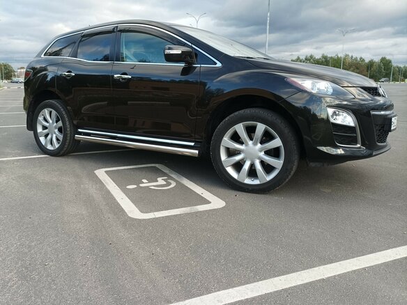 2011 Mazda CX-7 I Рестайлинг, чёрный, 1300000 рублей - вид 4