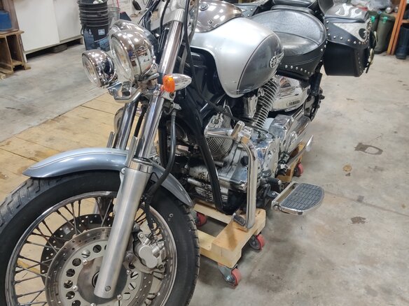 2000 Yamaha XVS1100, серебристый, 590000 рублей - вид 13