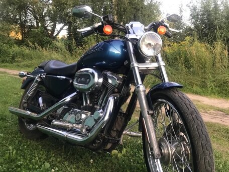 2005 Harley-Davidson Sportster 1200, голубой, 606000 рублей, вид 2
