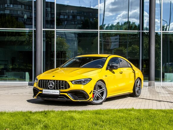 2021 Mercedes-Benz CLA AMG 45 AMG S II (C118, X118), жёлтый