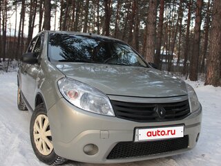 2013 Renault Sandero I, бежевый, 415000 рублей, вид 5