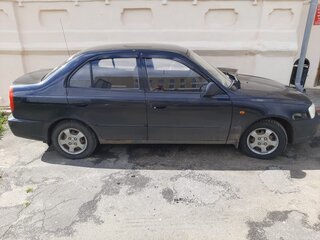 2008 Hyundai Accent ТагАЗ II, чёрный, 400000 рублей, вид 1