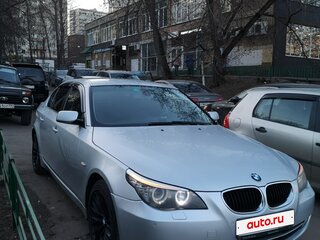 2007 BMW 5 серии 520d V (E60/E61) Рестайлинг, серебристый, 1250000 рублей, вид 1