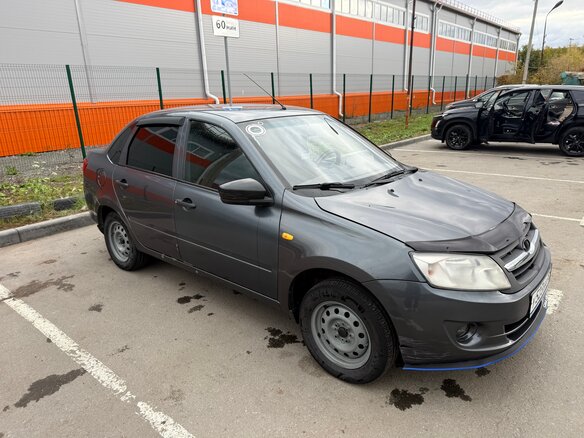 2014 Lada (ВАЗ) Granta I, серый, 450000 рублей - вид 1