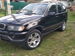 2002 BMW X5 3.0i I (E53), чёрный, 1450000 рублей, вид 1