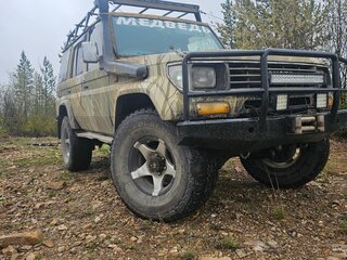 1996 Toyota Land Cruiser Prado 70 Series, коричневый, 1000000 рублей, вид 3