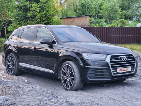 2015 Audi Q7 II (4M), чёрный, 3300000 рублей - вид 1