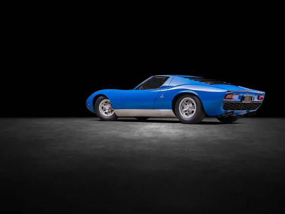 1967 Lamborghini Miura, синий - вид 15