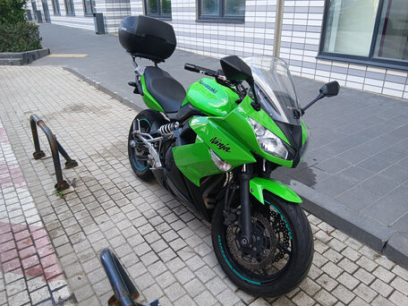 2011 Kawasaki ER-4F (Ninja 400R), зелёный, 380000 рублей, вид 1