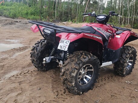 2016 Yamaha Grizzly 700, красный, 1350000 рублей, вид 3